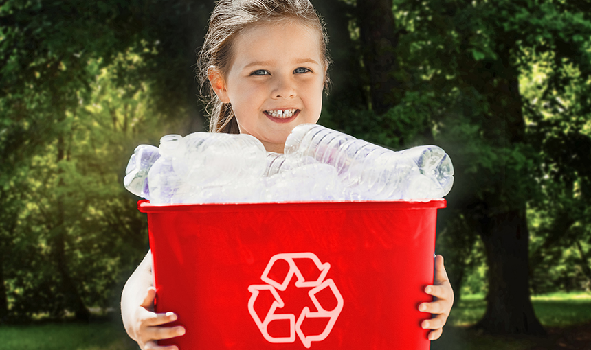 Repense, reduza, reutilize e recicle o plástico.