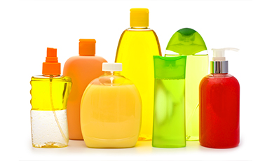 Cor e beleza em produtos plásticos.